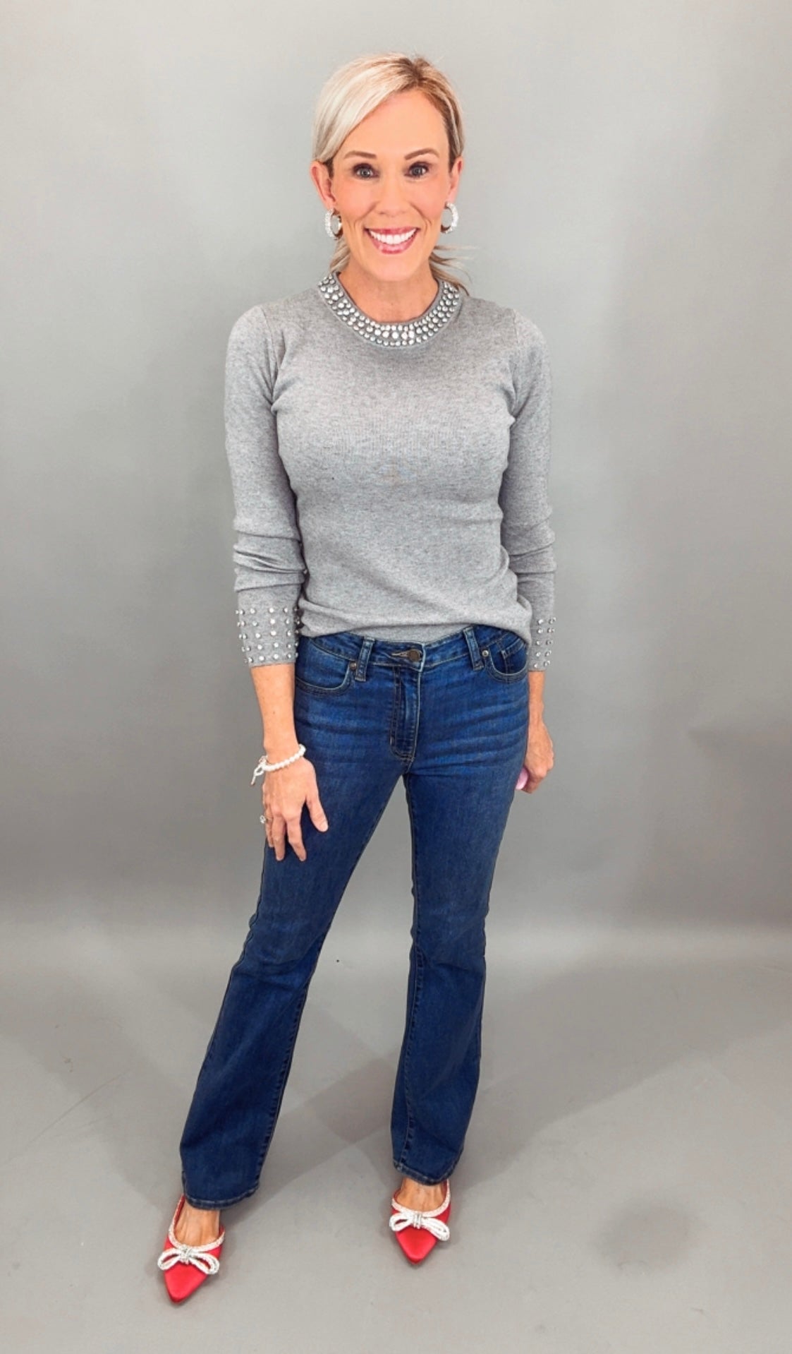 Starlit Collar Knit (grey)