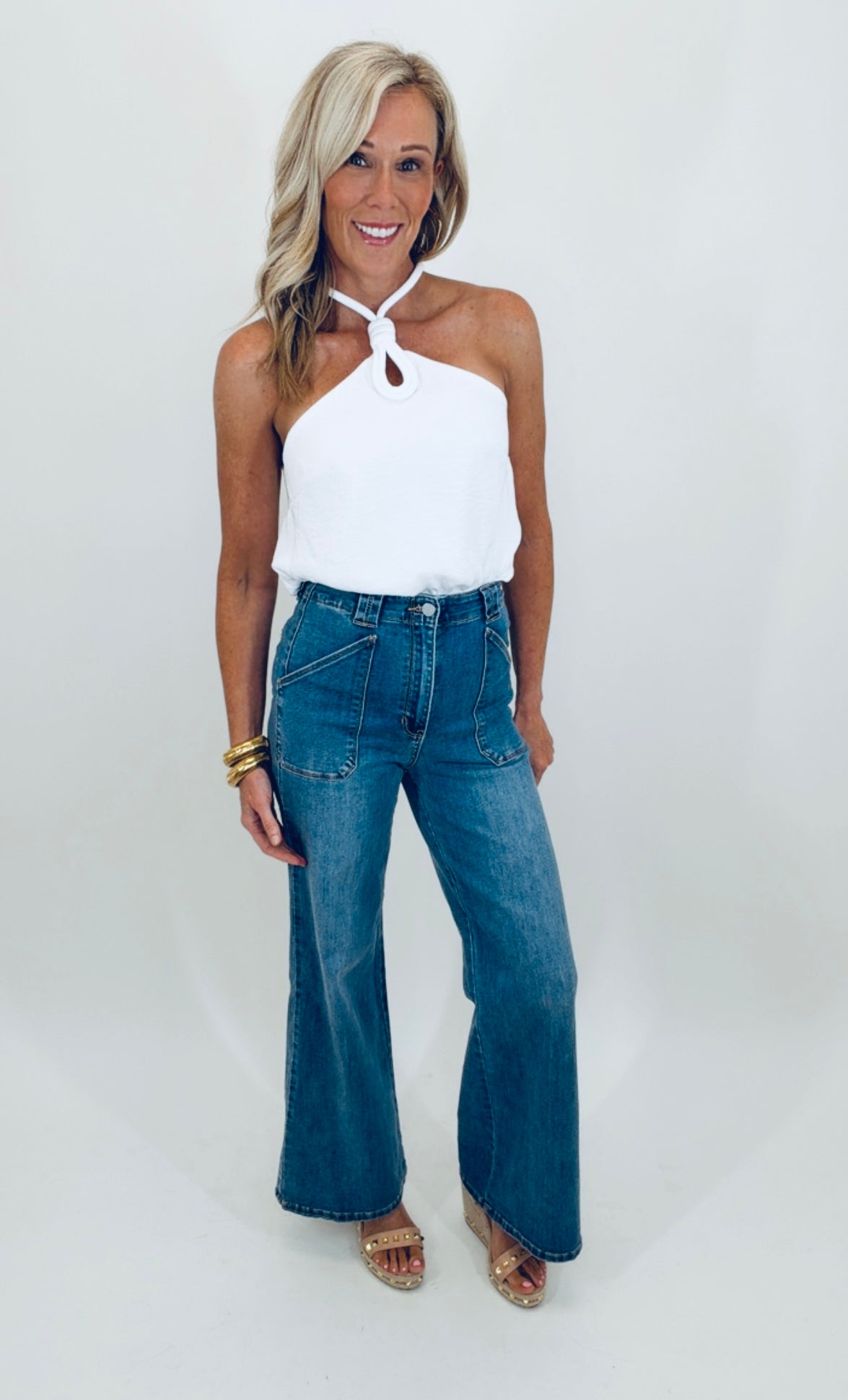 Utility Pocket Flare Jean