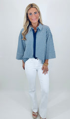 Just Right Button-Up (navy)