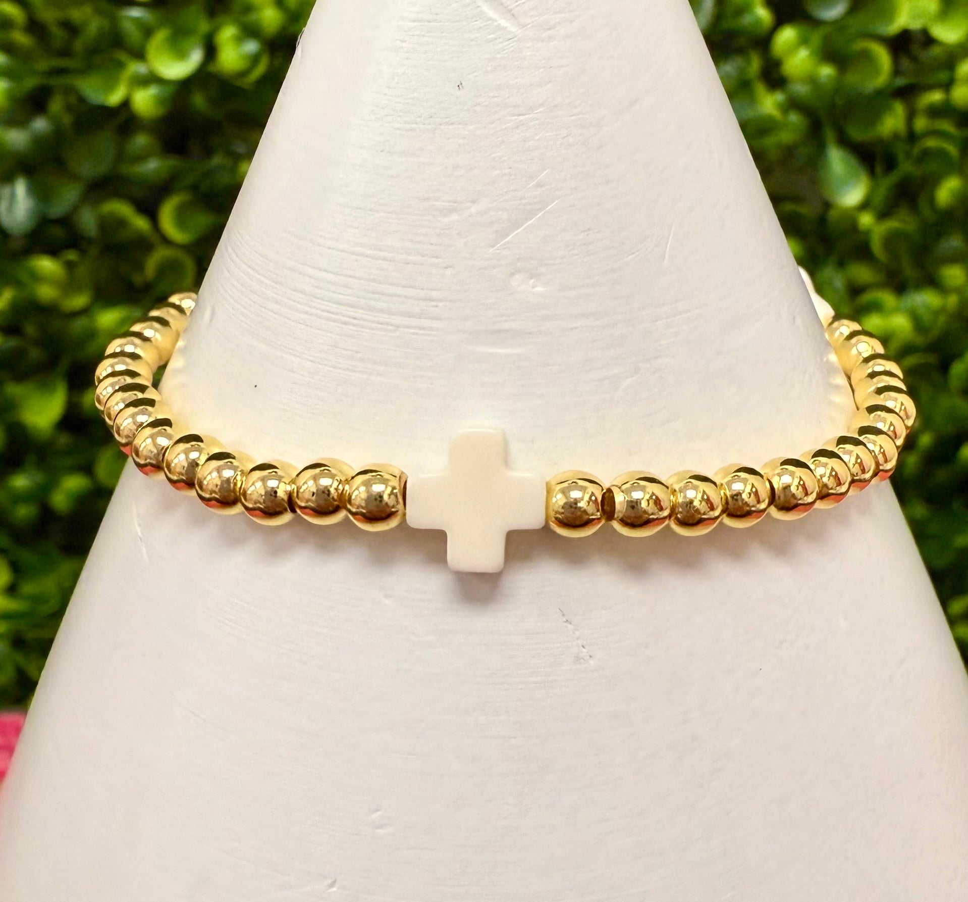 Color Cross Bracelet (Gold Dipped)