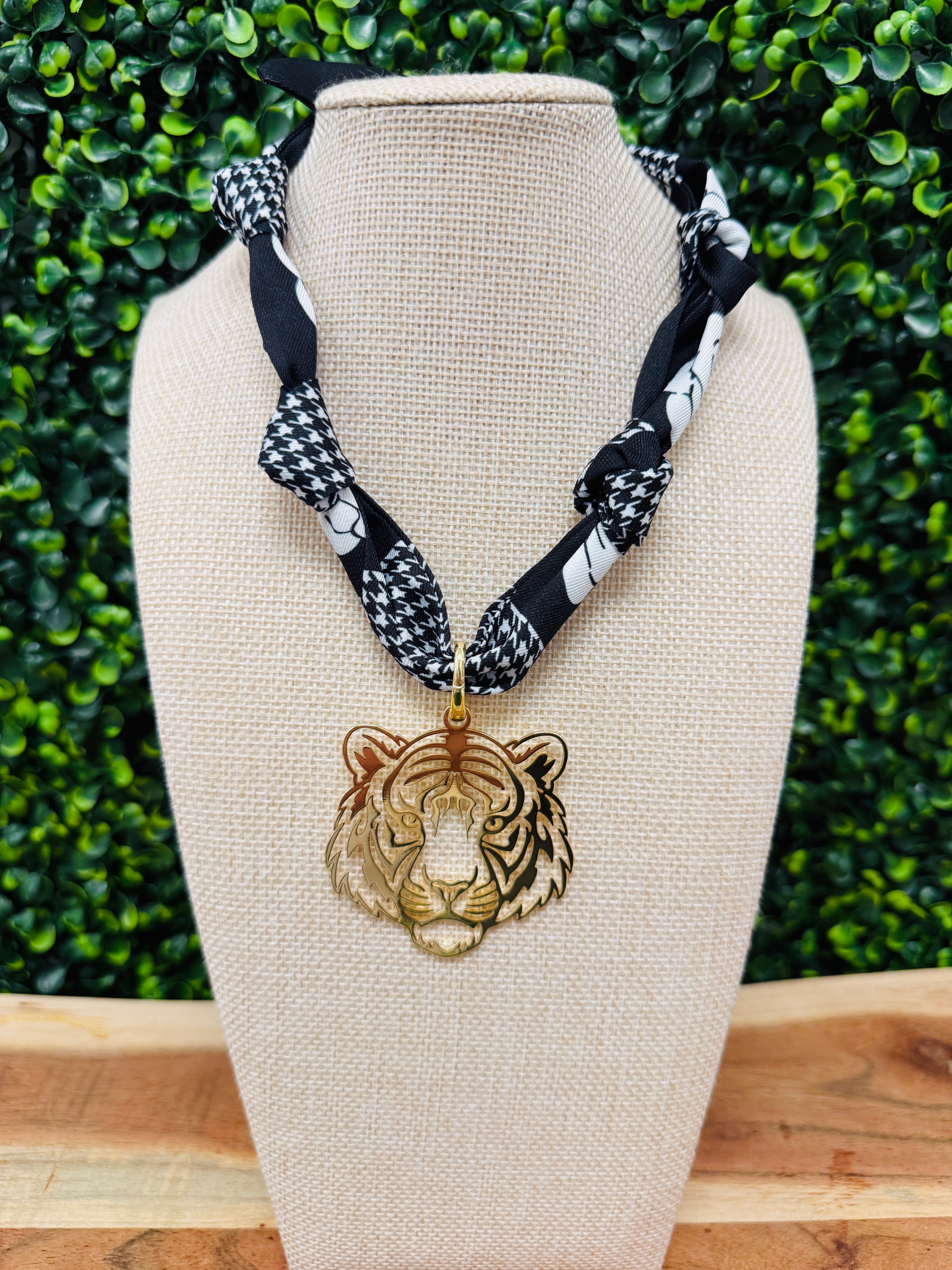 Tiger Time Scarf Necklace
