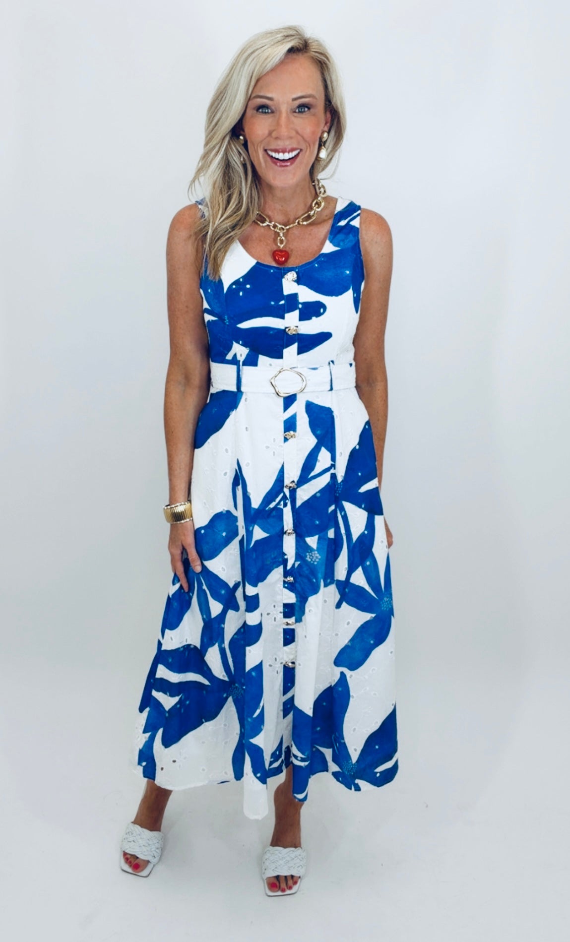 Summer Etch Dress (royal)
