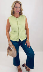 Boardroom to Brunch Vest (green)
