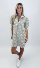 Midtown Bloom Dress (mocha)