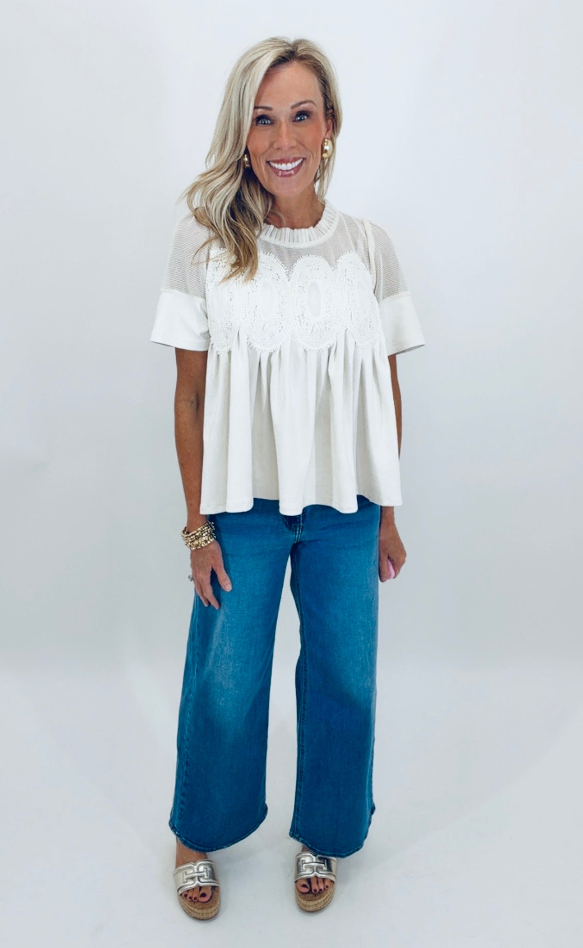 Delicate Details Top (ivory)