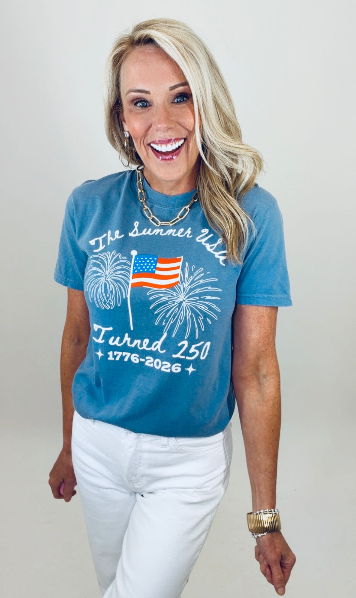 Summer of 250 Tee (blue jean)