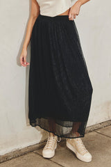 Bit of Sparkle Skirt (black)