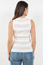 The Simple Stripe Tank (taupe)