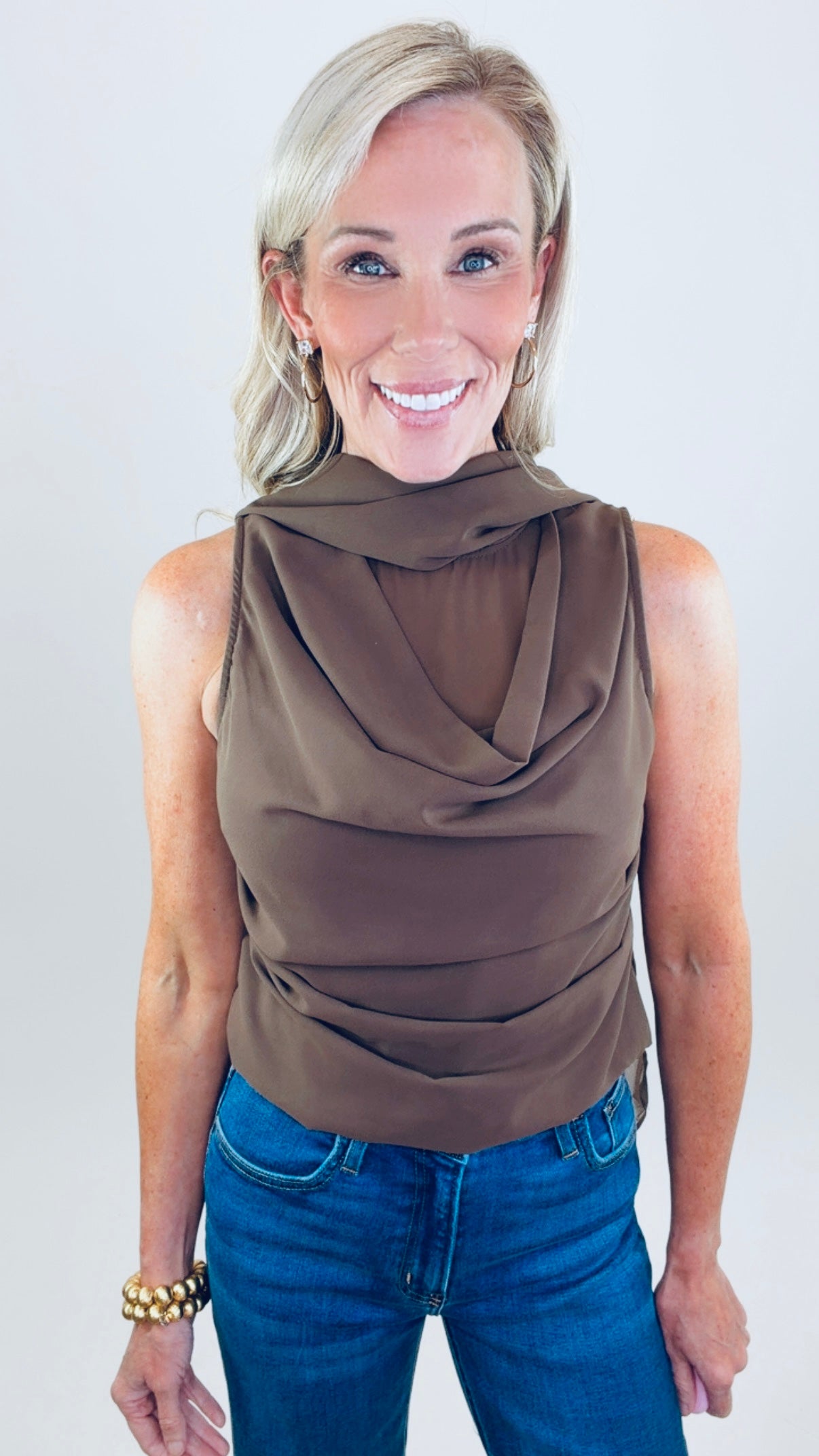 Drape Me Away Top (mocha)