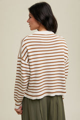 Sutton Sweater (cream/cinnamon)