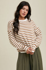 Sutton Sweater (cream/cinnamon)