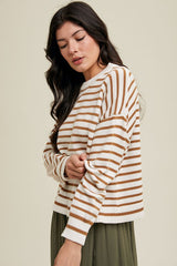 Sutton Sweater (cream/cinnamon)