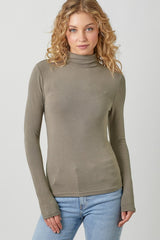 Maya Mock Neck Top (ash)