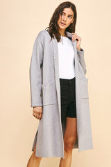 Edgy Open Cardi (heather grey)