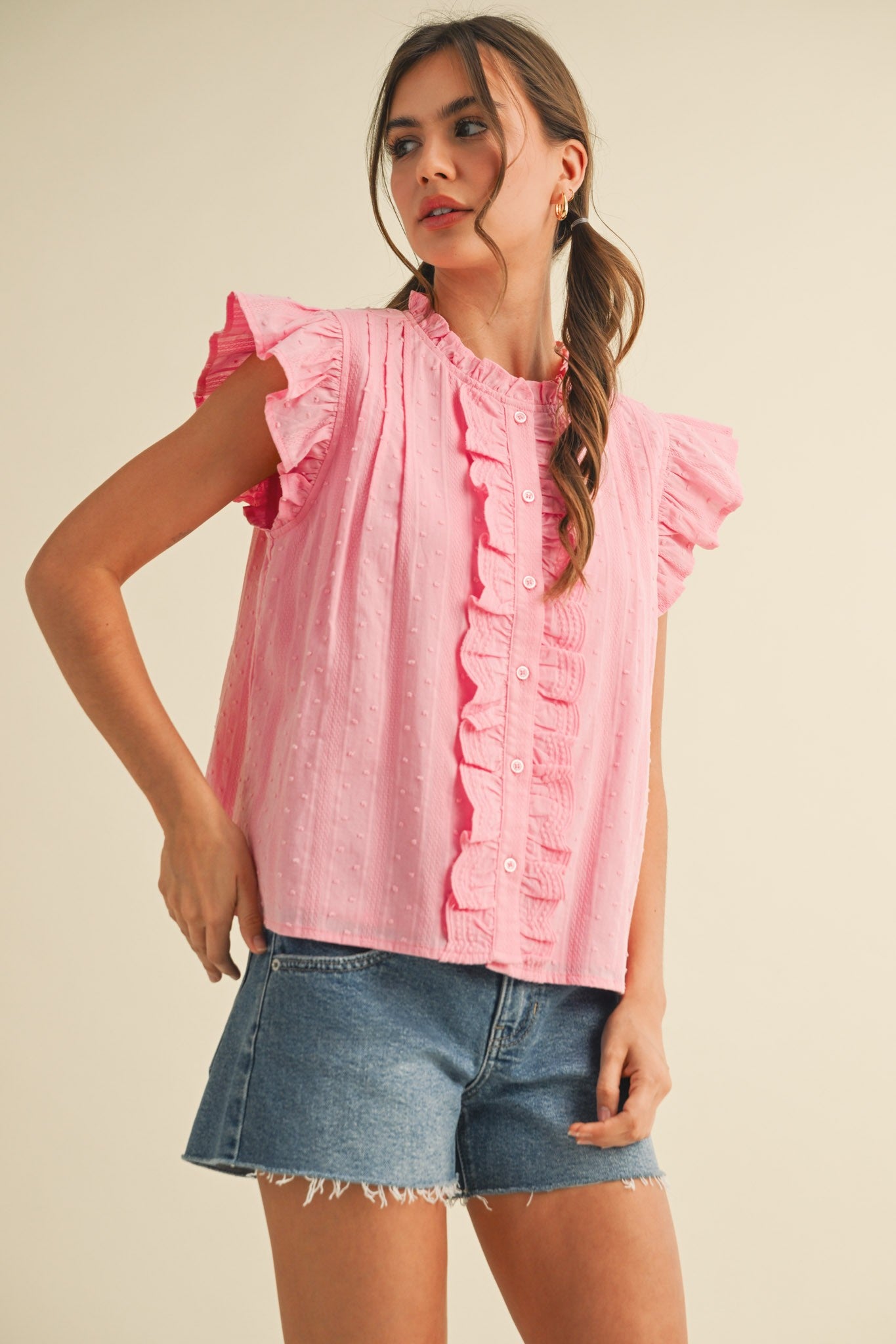 Lace It Lovely Top (pink)