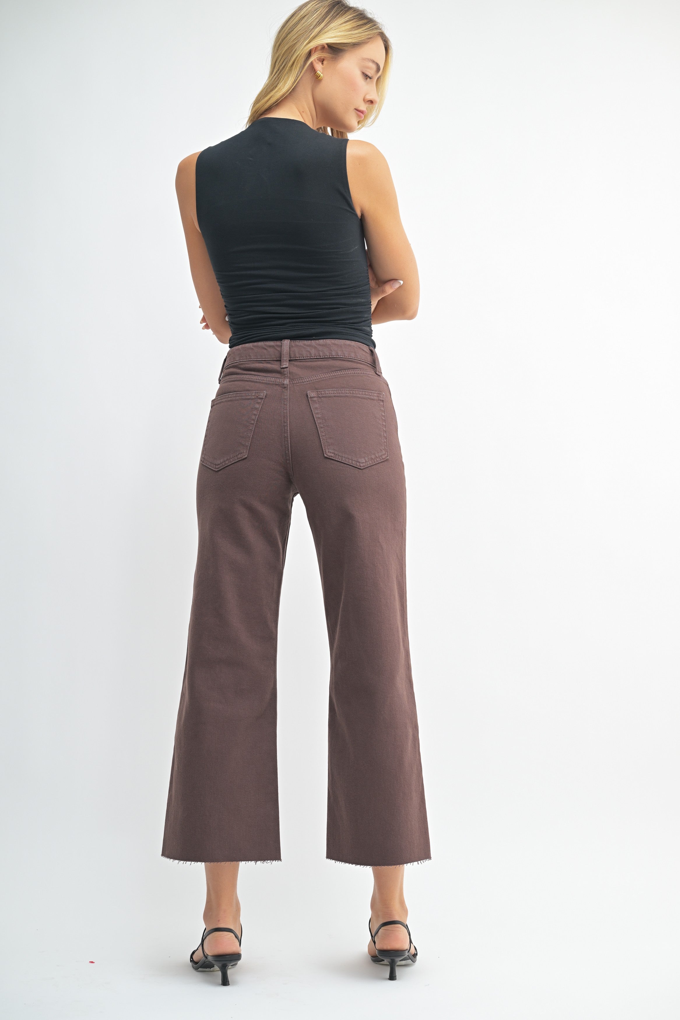 Slim Wide Leg Jean (espresso)