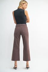 Slim Wide Leg Jean (espresso)