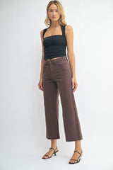 Slim Wide Leg Jean (espresso)