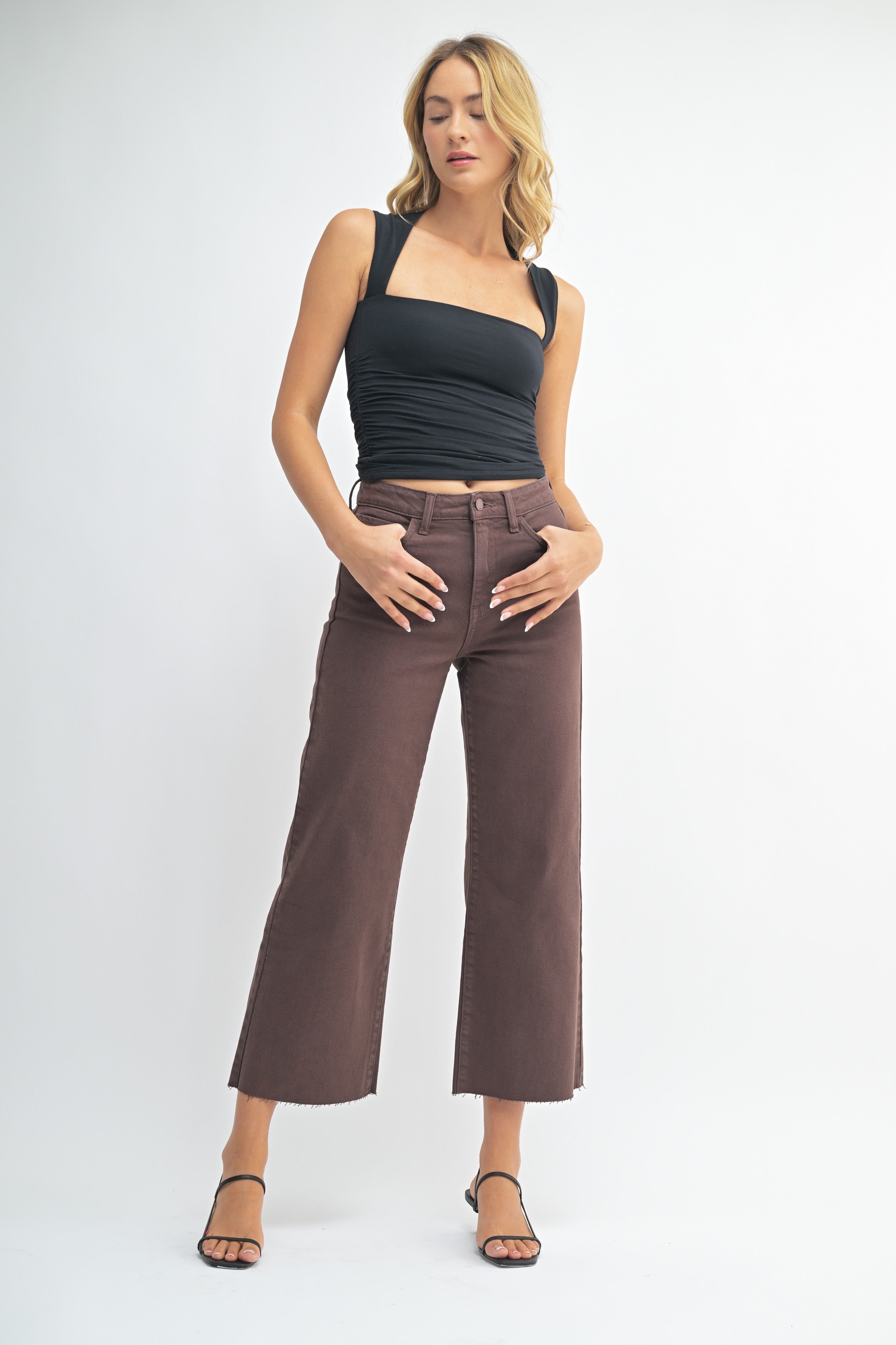 Slim Wide Leg Jean (espresso)