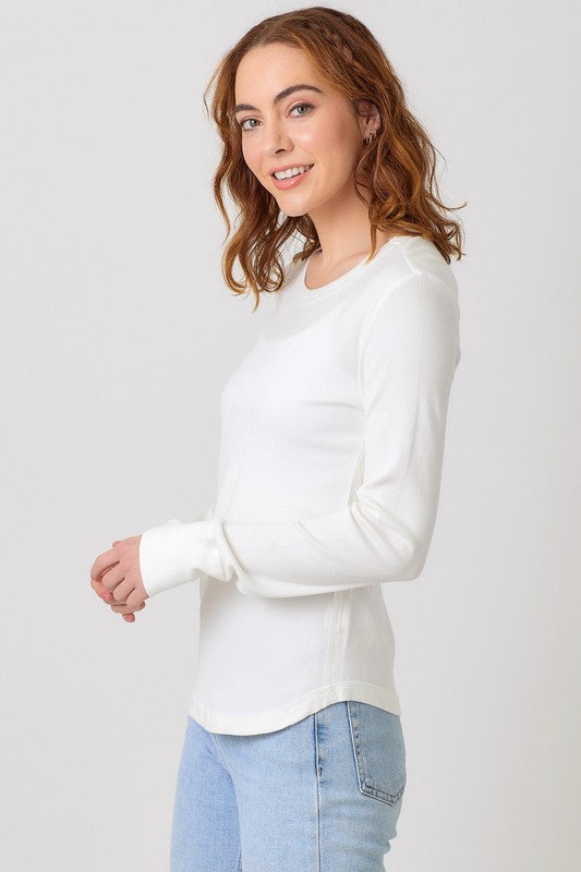 Washed Ribbed Top