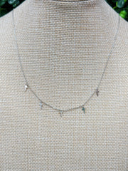 Tiny Cross Necklace (silver)