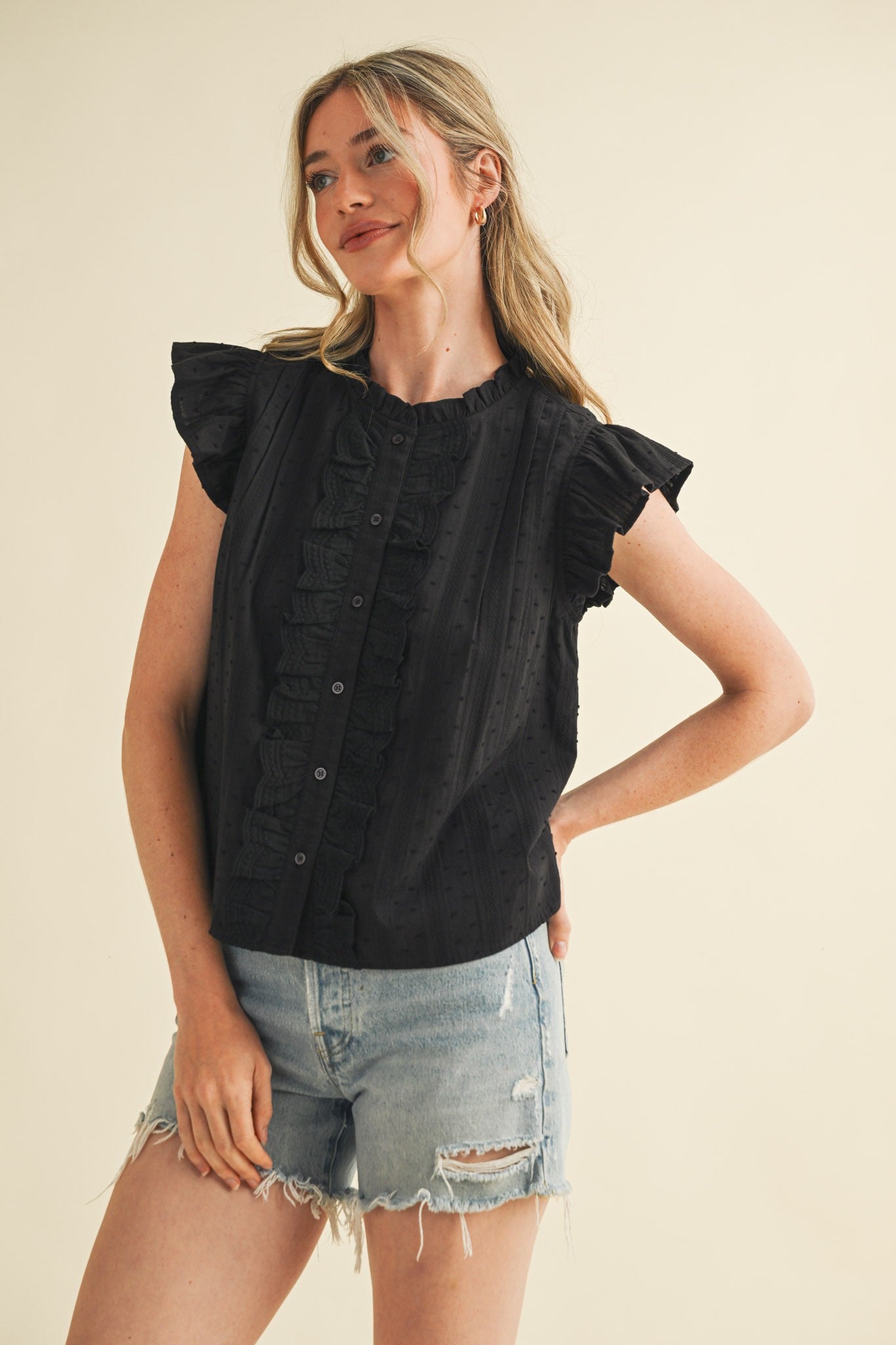 Lace It Lovely Top (black)