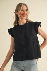 Lace It Lovely Top (black)
