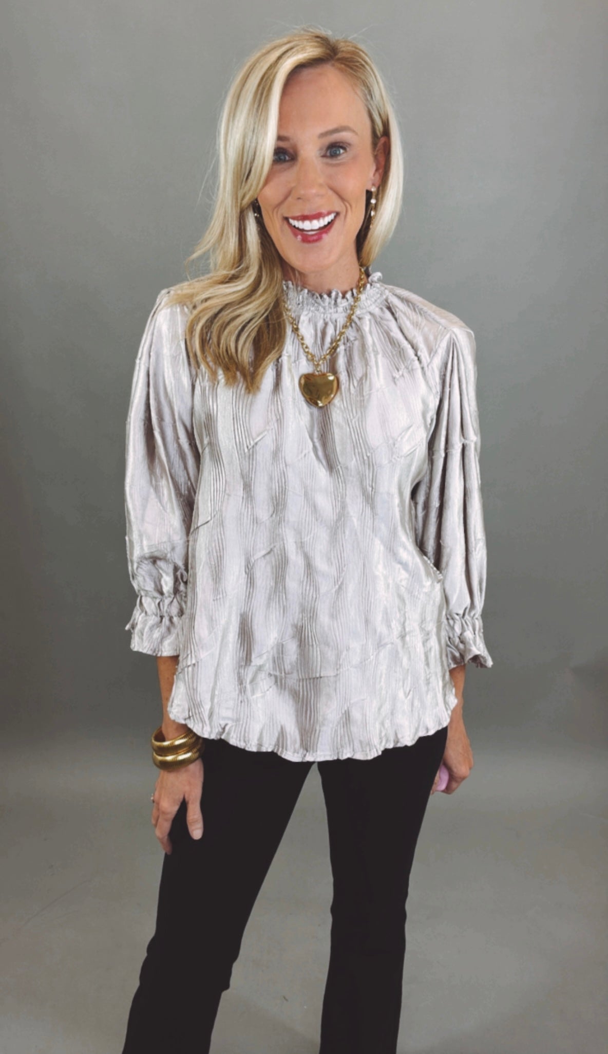 Glimmer Grace Top (champagne)