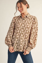 Rustic Romance Blouse (olive)