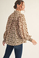 Rustic Romance Blouse (olive)