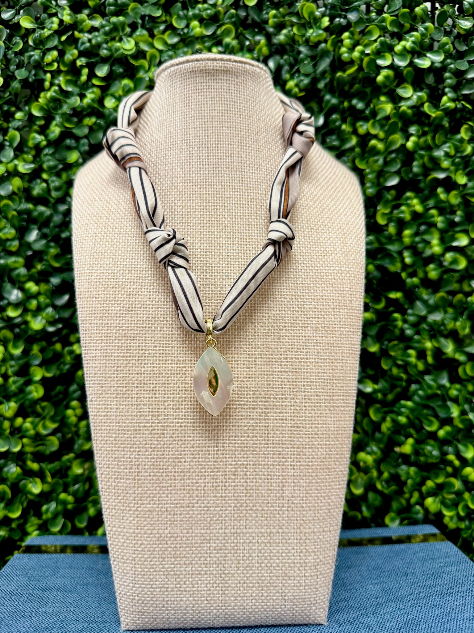 Marquise Glow Scarf Necklace