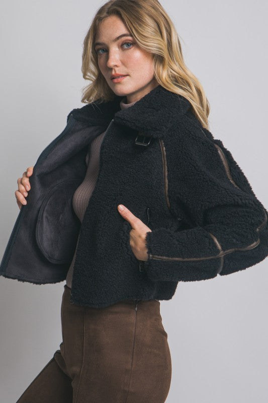 Aspen Ridge Sherpa Jacket (black)