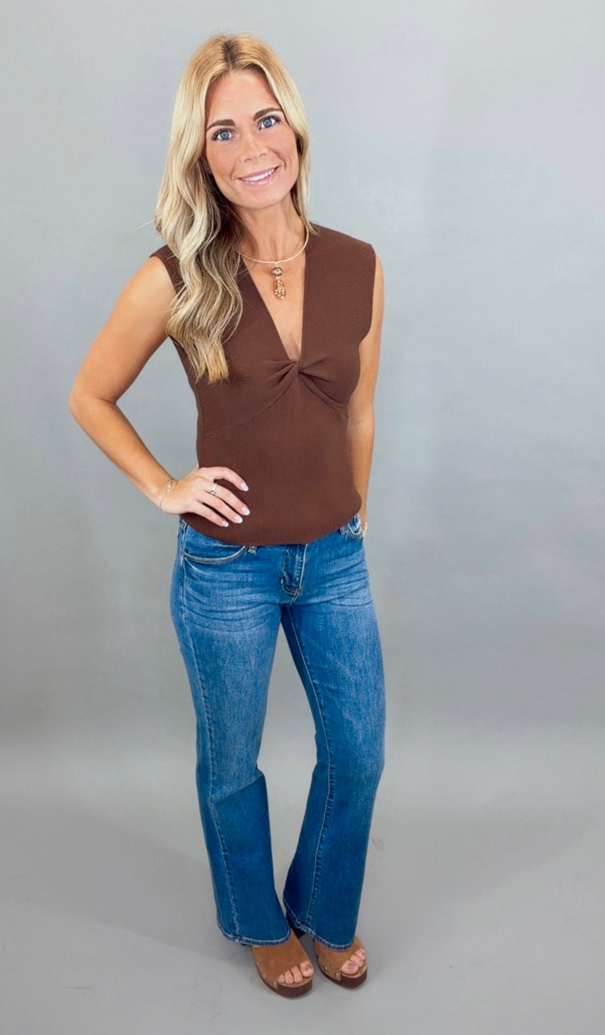 Twist of Fate Top (brown)