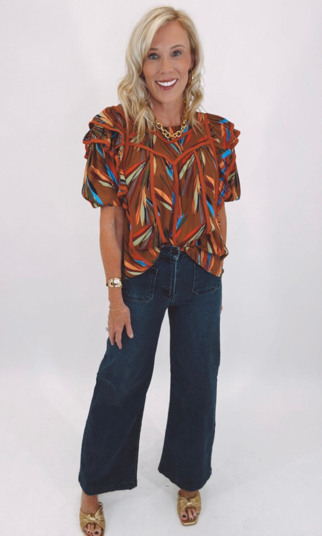Stroke of Genius Top (brown)