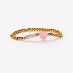 Holy Water Mom Heart Bracelet