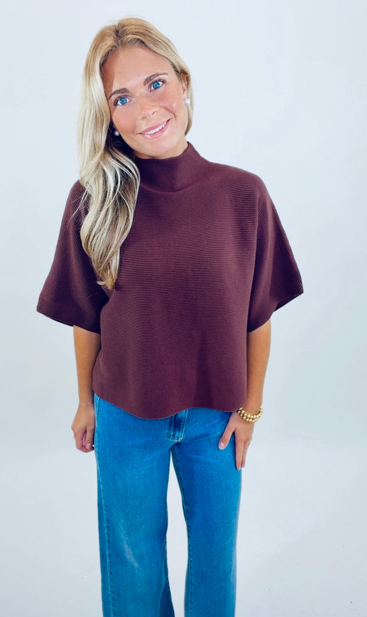 Polished Edit Top (brown)