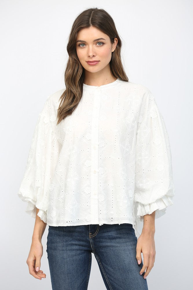 Sloane Eyelet Blouse