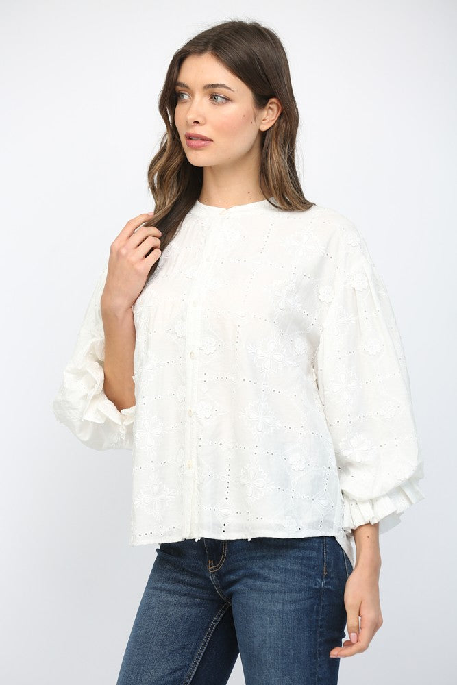 Sloane Eyelet Blouse