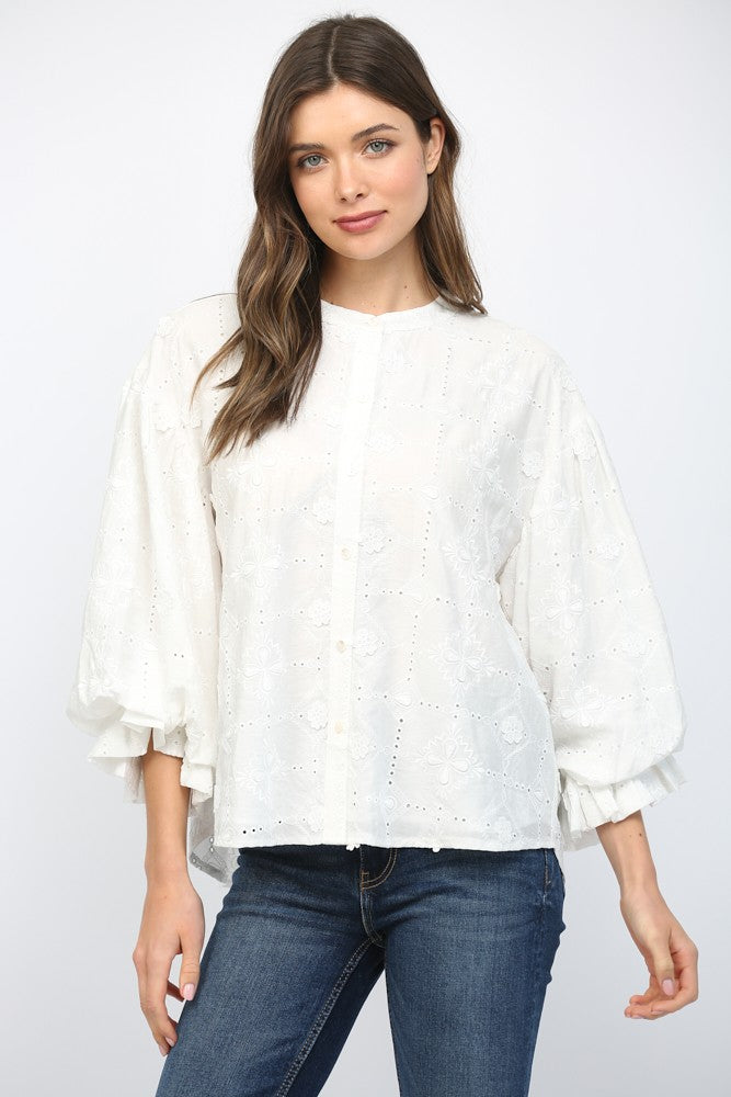 Sloane Eyelet Blouse