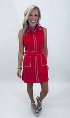 Prep Rally Dress (red)