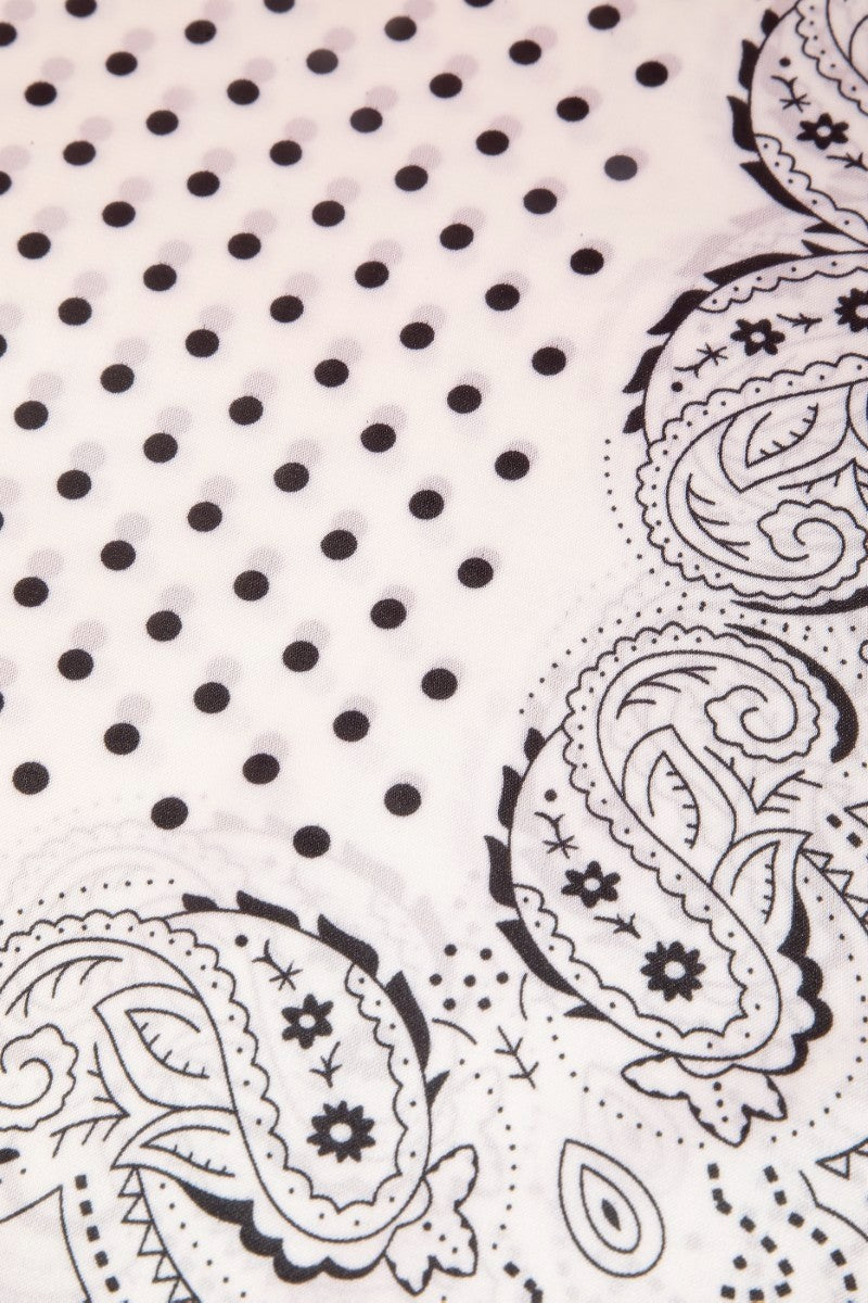 Paisley & Polka Bandana