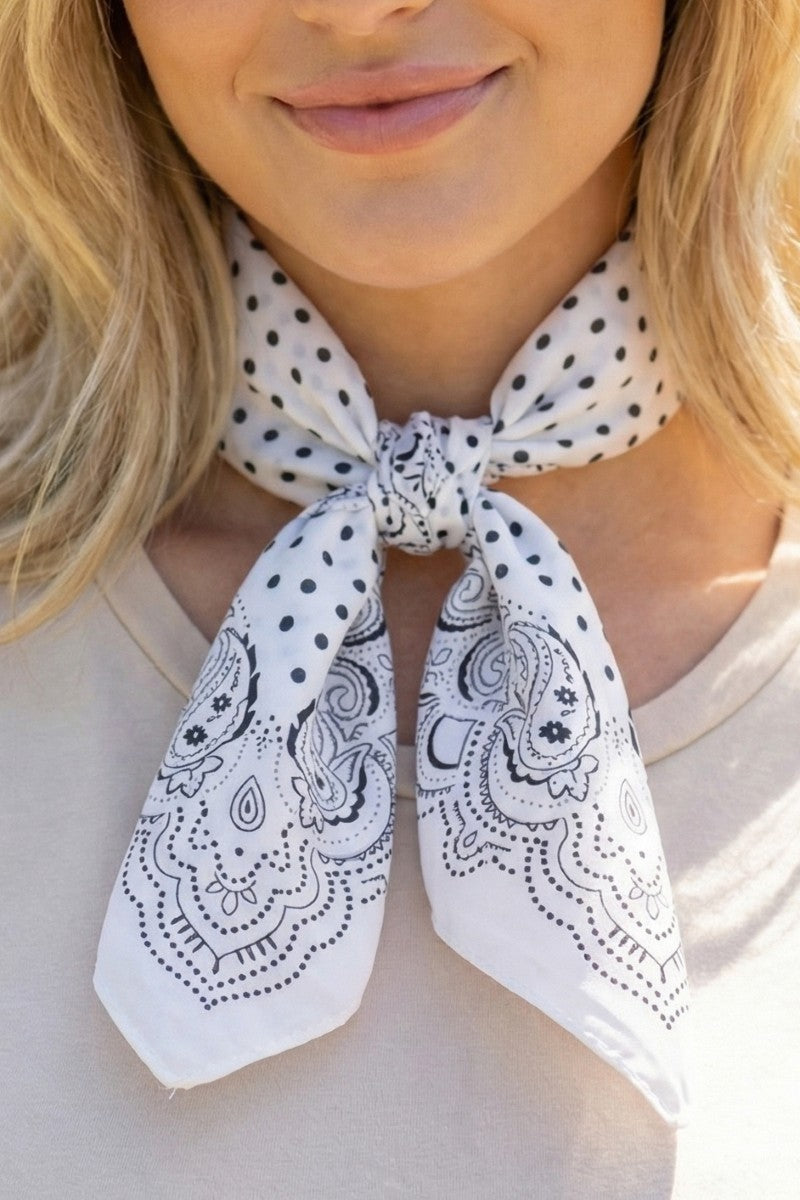 Paisley & Polka Bandana