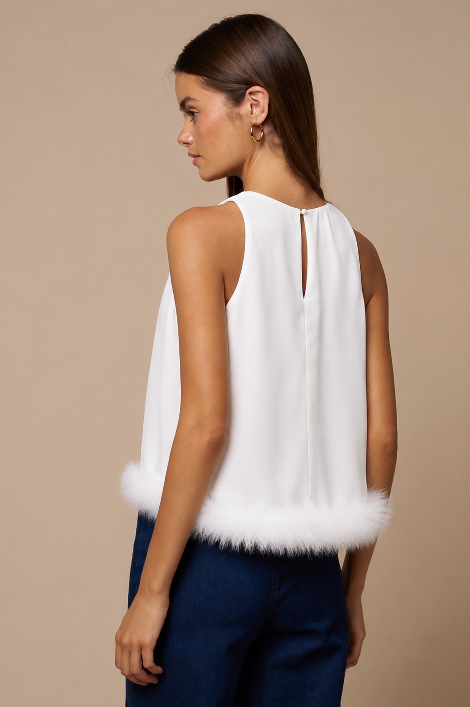 All the Frills Top (white)