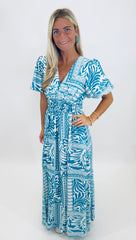 Seaside Bloom Maxi Dress