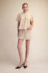 Sweet on Suede Top (beige)