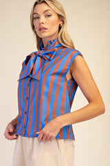 Pardon Me Top (royal/brown)