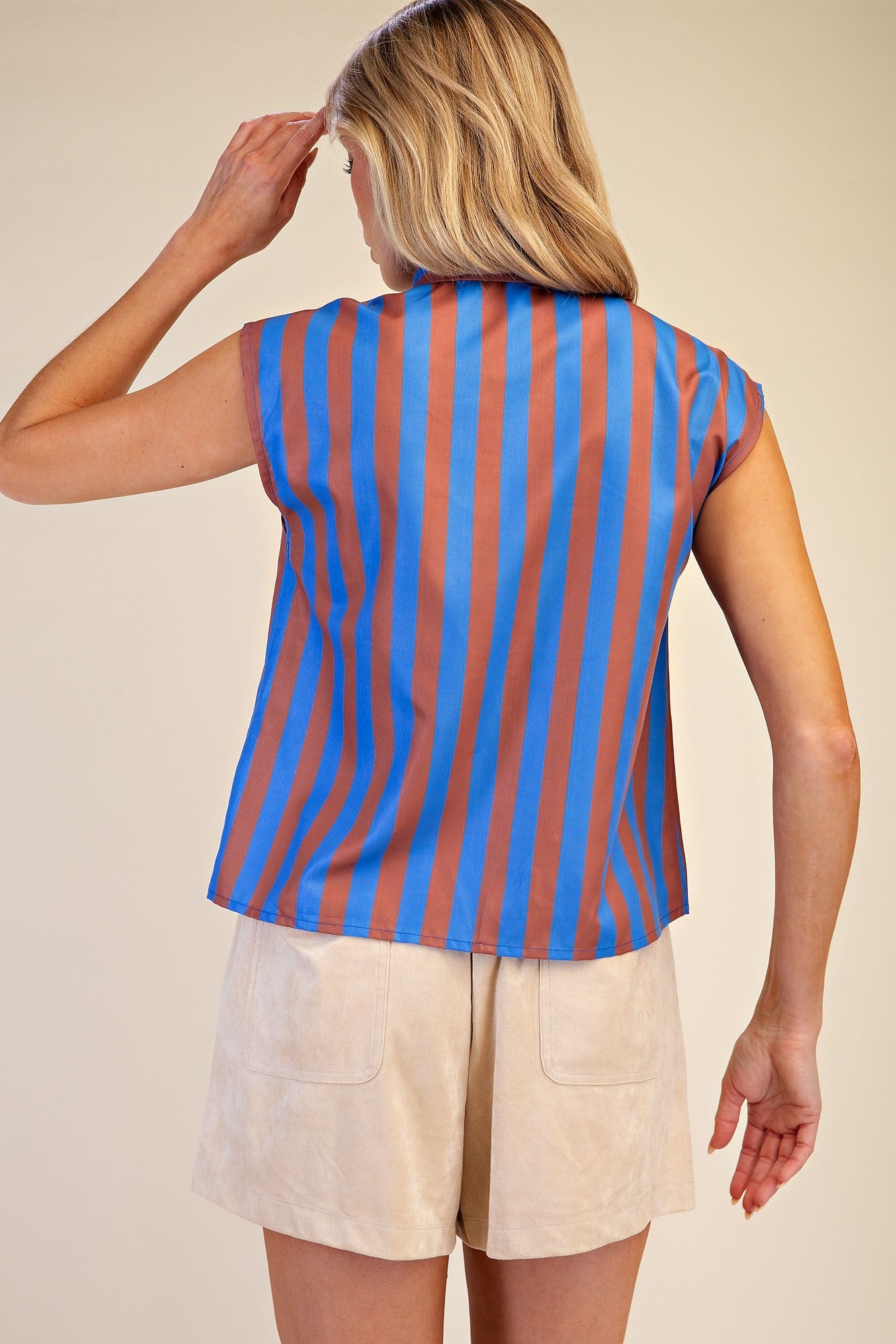 Pardon Me Top (royal/brown)