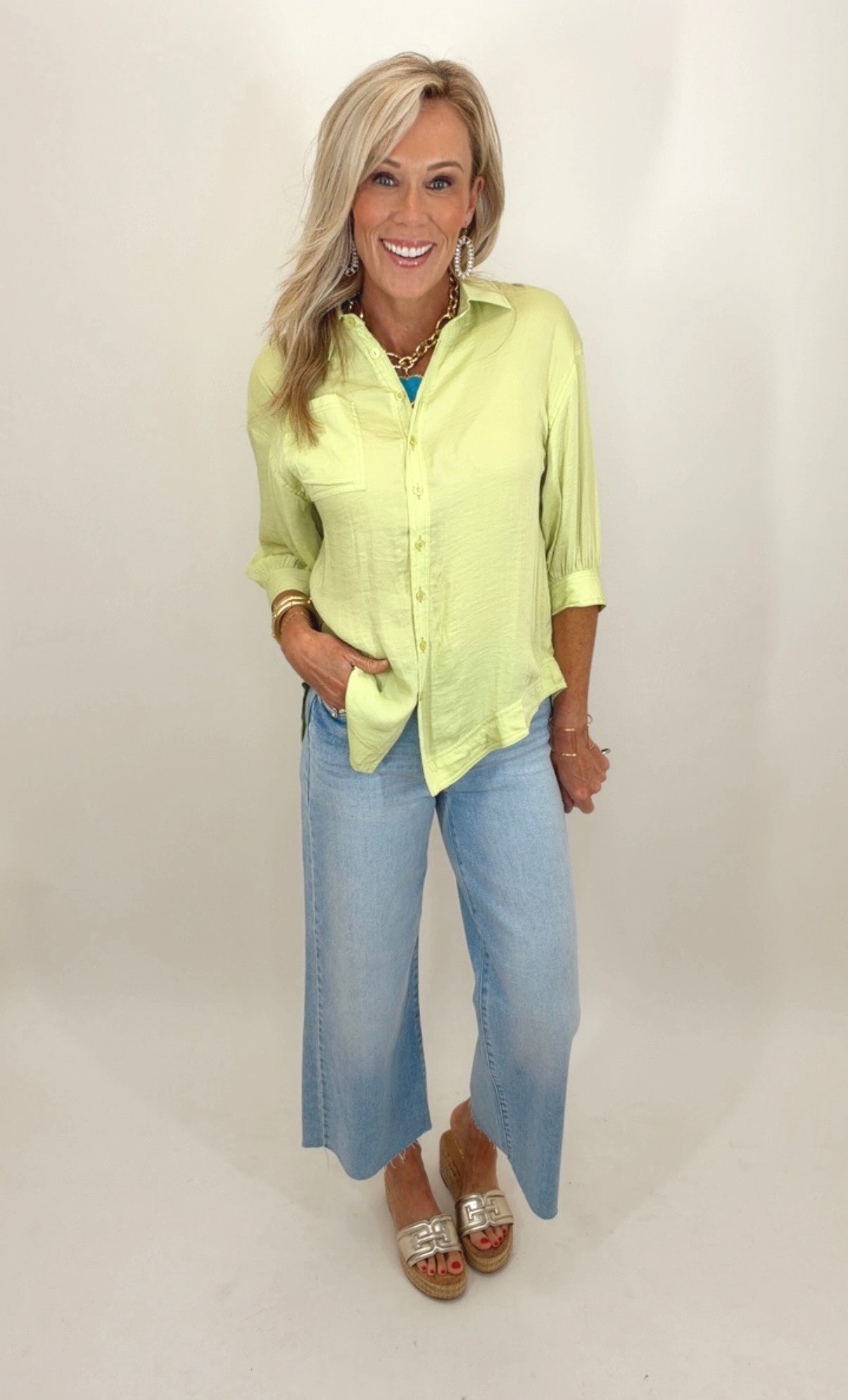 Brighter Days Blouse (lime)