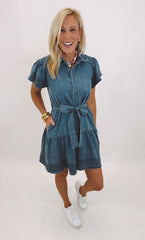 Chambray Charm Dress
