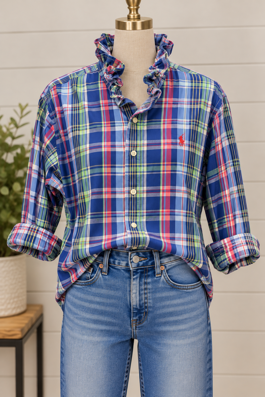 Second Story Shirt (RalphLaurn/BlPnkYel/M)